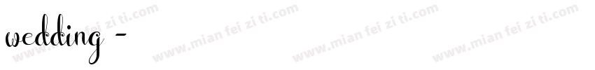 wedding 字体字体转换